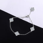Lucky Clover Lab Grown Diamond Bracelet