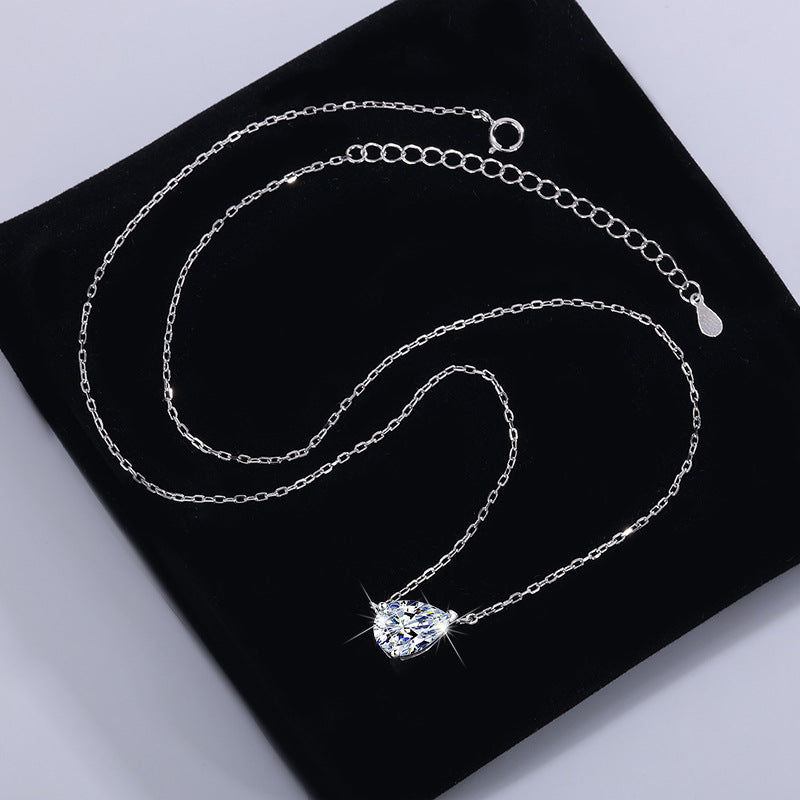 Raindrops in the Wind Pear Cut Lab Grown Diamond Necklace