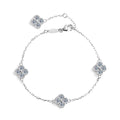 Lucky Clover Lab Grown Diamond Bracelet