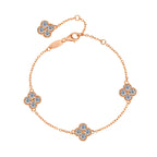 Lucky Clover Lab Grown Diamond Bracelet