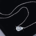 Raindrops in the Wind Pear Cut Lab Grown Diamond Necklace