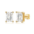 Temperament Radiant Cut Lab Grown Diamond Stud Earrings