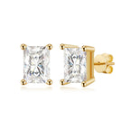 Temperament Radiant Cut Lab Grown Diamond Stud Earrings