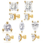 Temperament Radiant Cut Lab Grown Diamond Stud Earrings